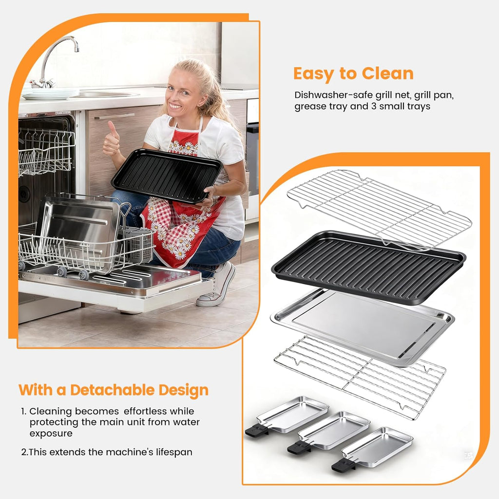 Smokeless Indoor Electric Grill – 1500W Easy Cooking