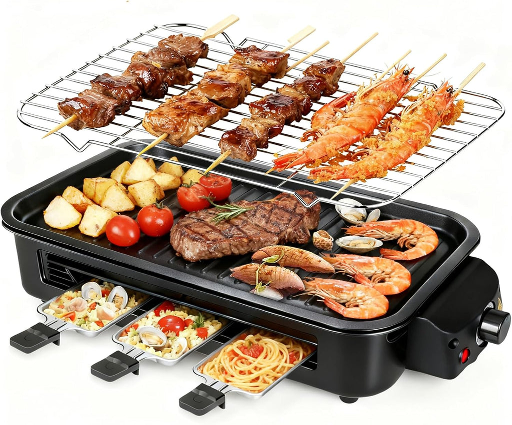 Smokeless Indoor Electric Grill – 1500W Easy Cooking