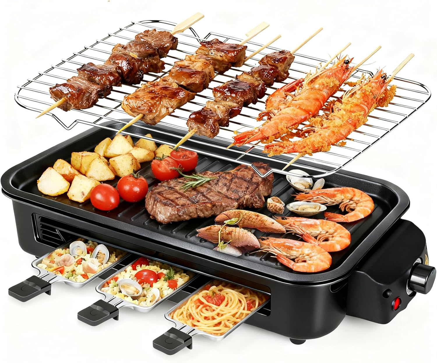 Smokeless Indoor Electric Grill – 1500W Easy Cooking